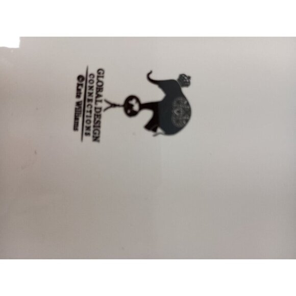 VTG Global Design Kate Williams Ceramic Rectangle Strawberry Bee Serving Platter - Picture 4 of 8